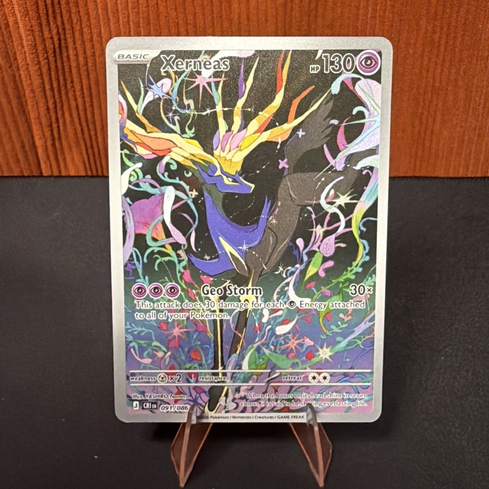 Xerneas - Illustration Rare - Full Art Holo - 091/086 - Chaos Rising Pokemon